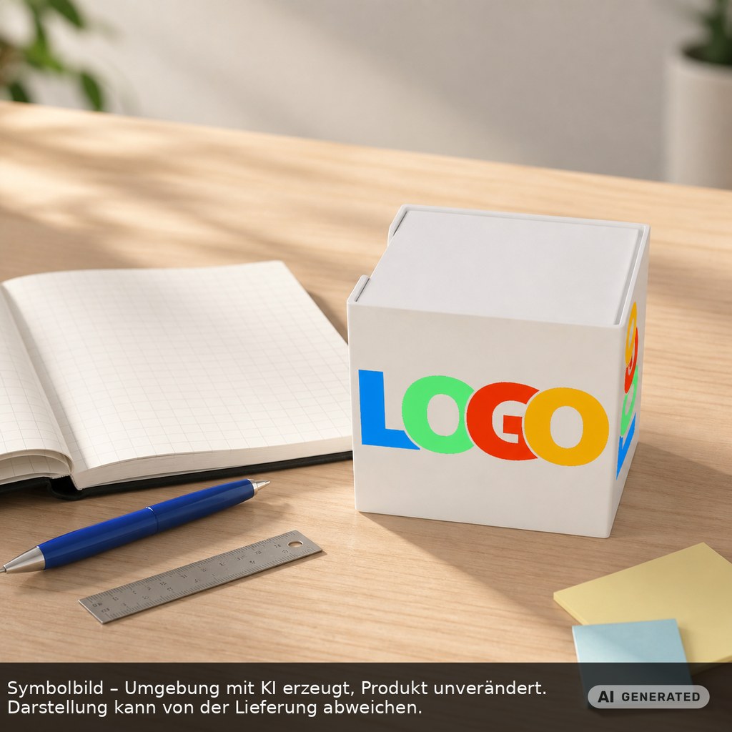Memo box "Epsilon" printed as promotional items with logo