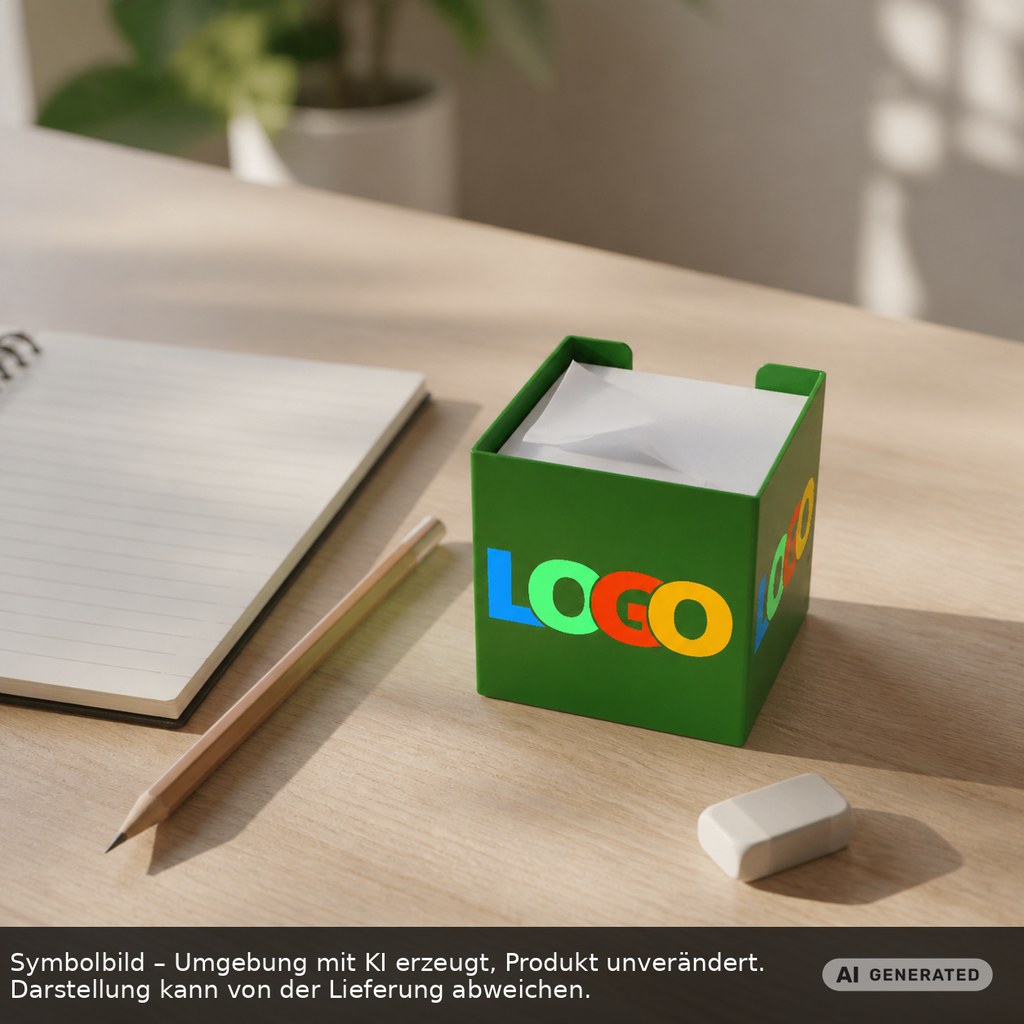 Zettelbox "Alpha" als Werbeartikel mit Logo bedrucken