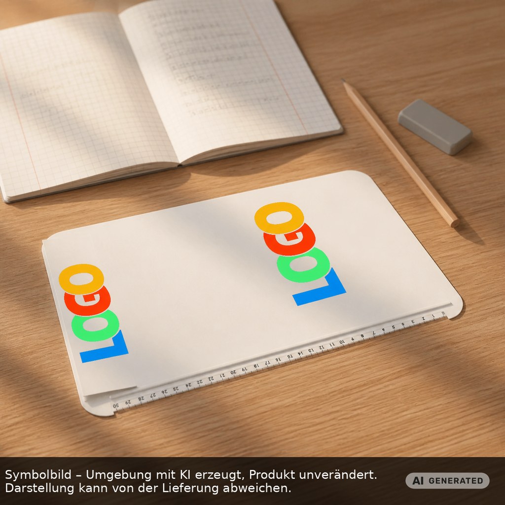 Clipboard DIN A4 "Alpha II" printed as promotional items with logo