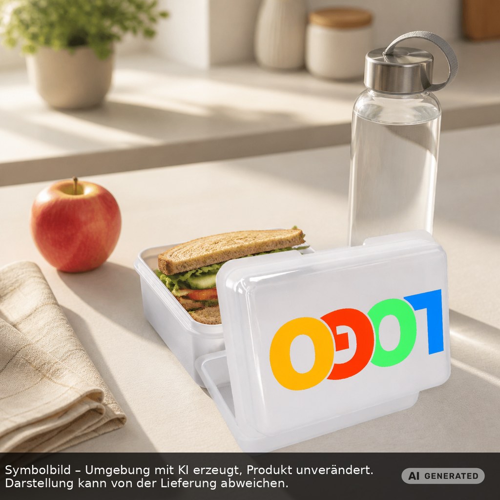Brotdose/Butterdose als Werbeartikel mit Logo bedrucken