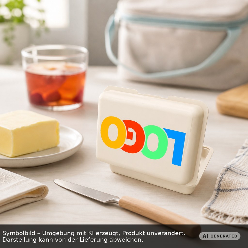 Brotdose Bio/Butterdose Bio als Werbeartikel mit Logo bedrucken
