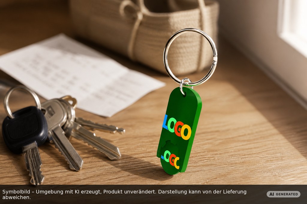 Chiphalter mit 1€-Chip "Alpha" als Werbeartikel mit Logo bedrucken