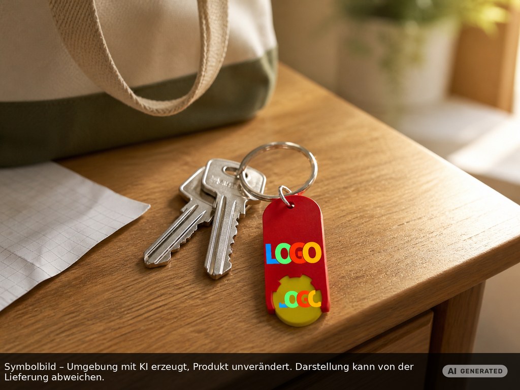 Chiphalter mit 1€-Chip "Alpha" als Werbeartikel mit Logo bedrucken
