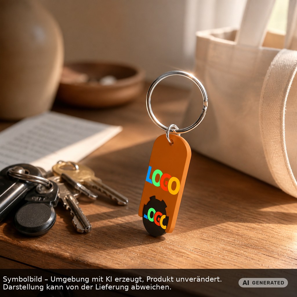 Chiphalter mit 1€-Chip "Alpha" als Werbeartikel mit Logo bedrucken