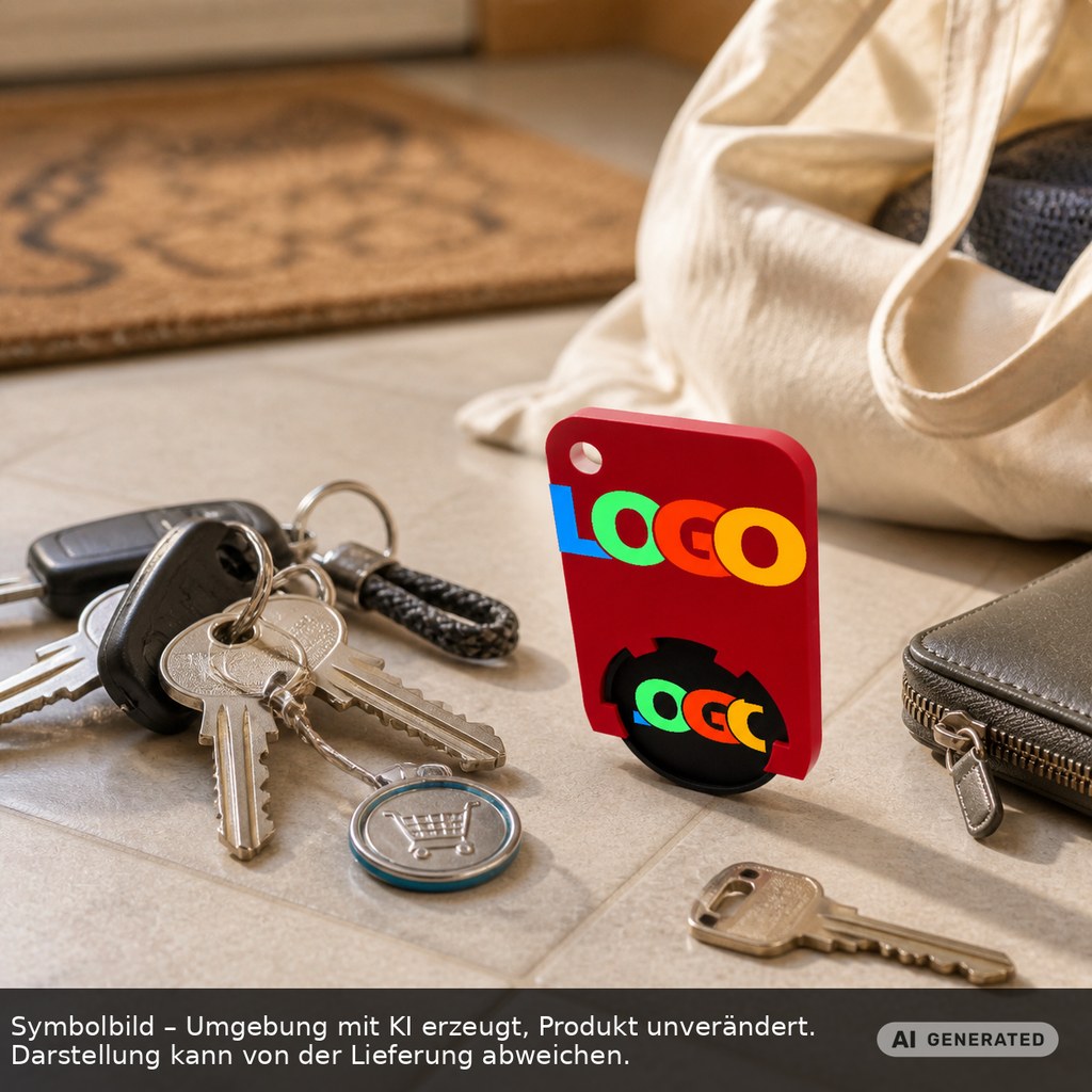 Chiphalter mit 1€-Chip "Beta" als Werbeartikel mit Logo bedrucken