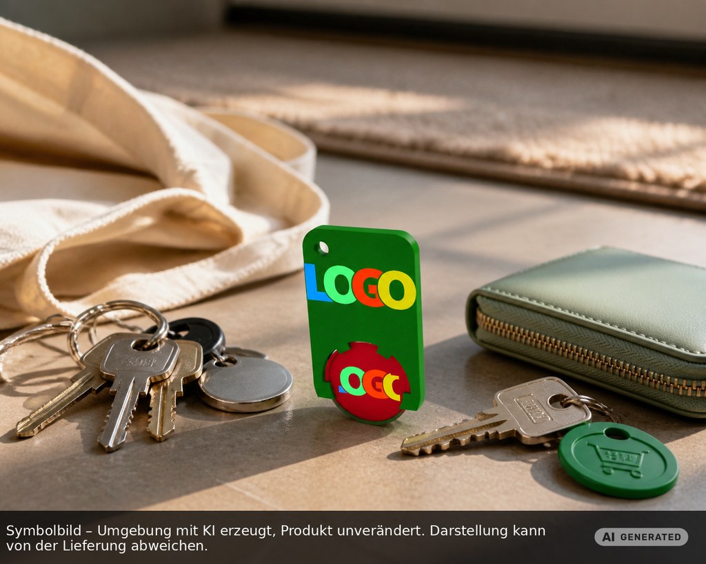 Chiphalter mit 1€-Chip "Beta" als Werbeartikel mit Logo bedrucken