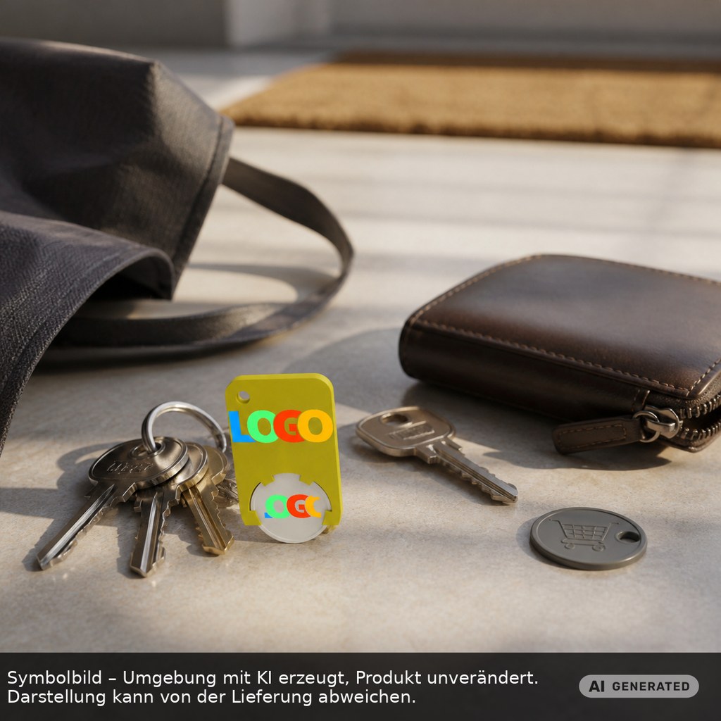 Chiphalter mit 1€-Chip "Beta" als Werbeartikel mit Logo bedrucken
