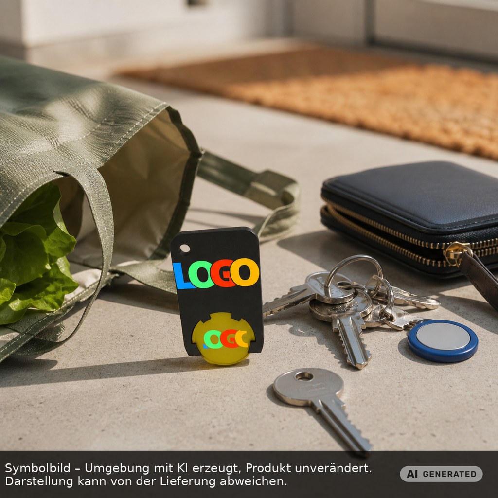 Chiphalter mit 1€-Chip "Beta" als Werbeartikel mit Logo bedrucken