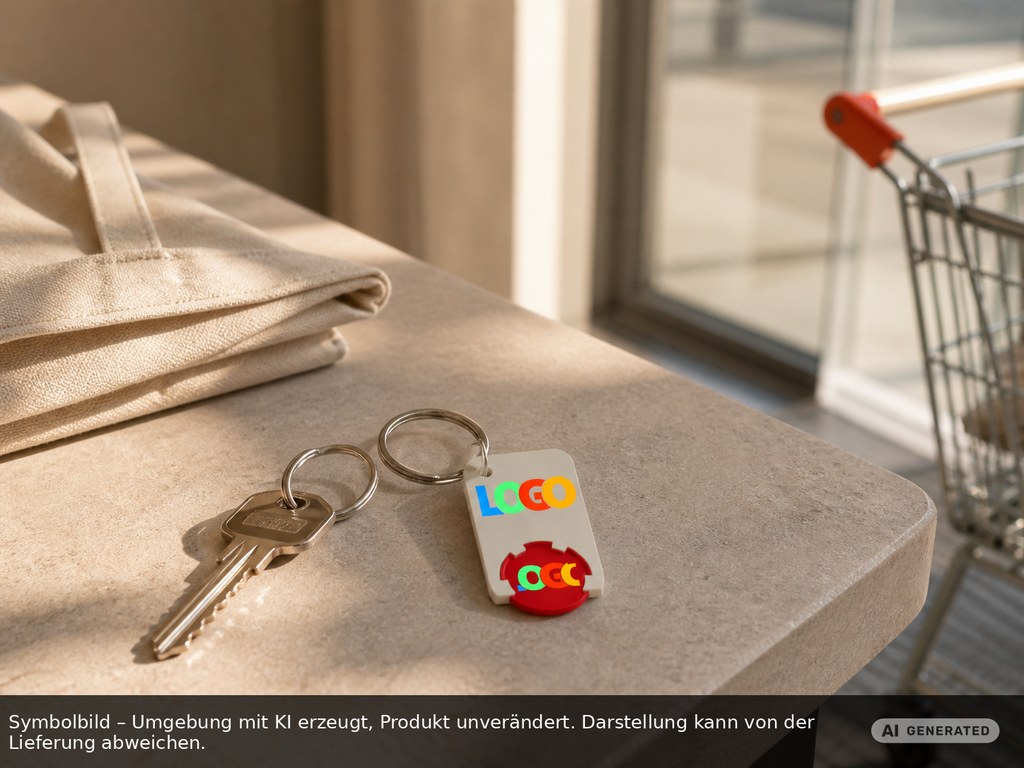 Chiphalter mit 1€-Chip "Beta" als Werbeartikel mit Logo bedrucken