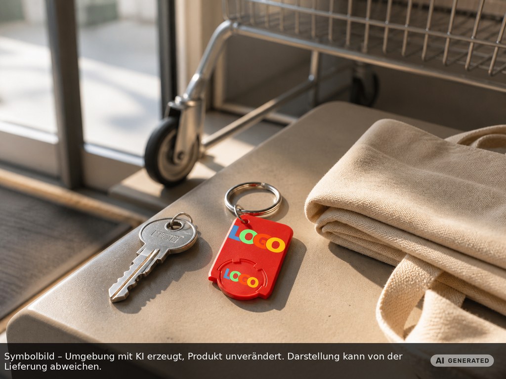 Chiphalter mit 1€-Chip "Beta" als Werbeartikel mit Logo bedrucken