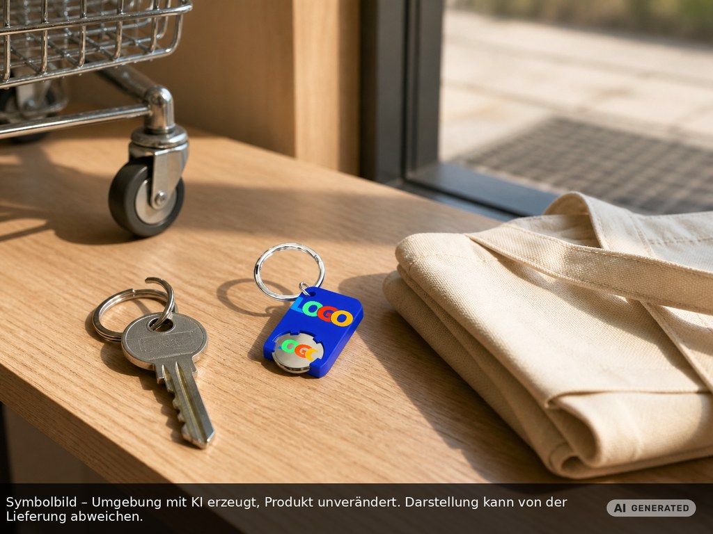 Chiphalter mit 1€-Chip "Beta" als Werbeartikel mit Logo bedrucken