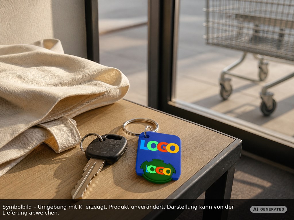 Chiphalter mit 1€-Chip "Beta" als Werbeartikel mit Logo bedrucken