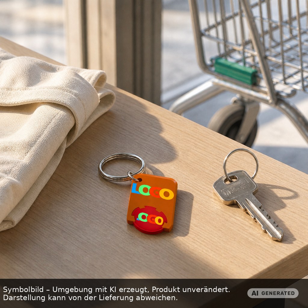 Chiphalter mit 1€-Chip "Beta" als Werbeartikel mit Logo bedrucken