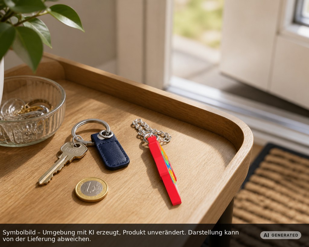 Chiphalter mit 1€-Chip "Haus" als Werbeartikel mit Logo bedrucken