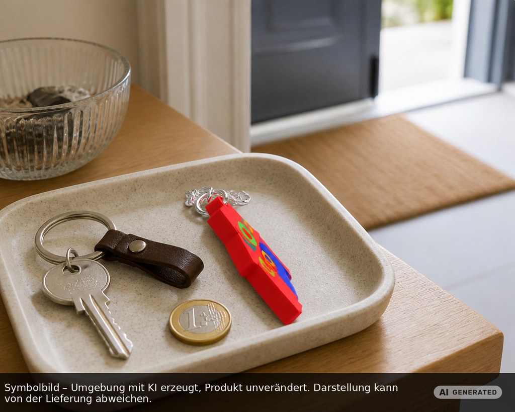 Chiphalter mit 1€-Chip "Haus" als Werbeartikel mit Logo bedrucken