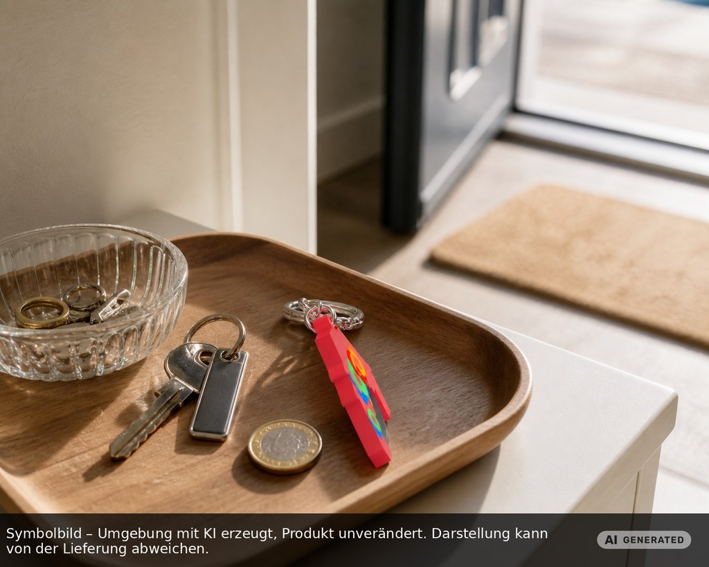 Chiphalter mit 1€-Chip "Haus" als Werbeartikel mit Logo bedrucken