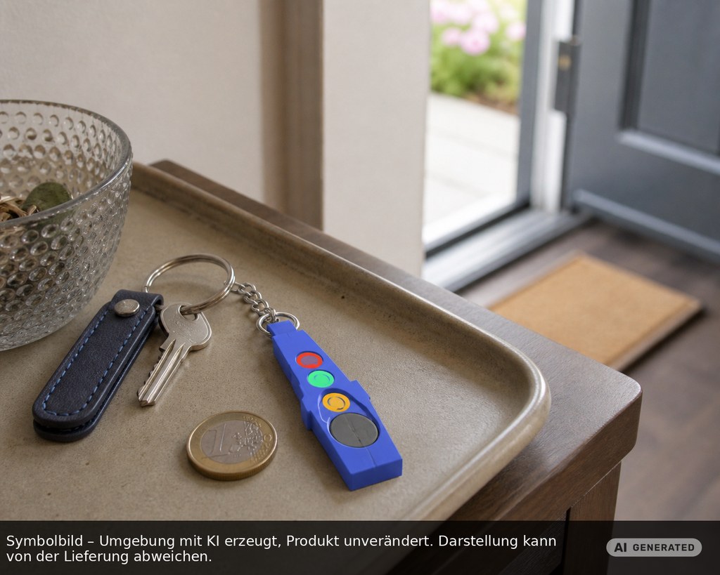 Chiphalter mit 1€-Chip "Haus" als Werbeartikel mit Logo bedrucken