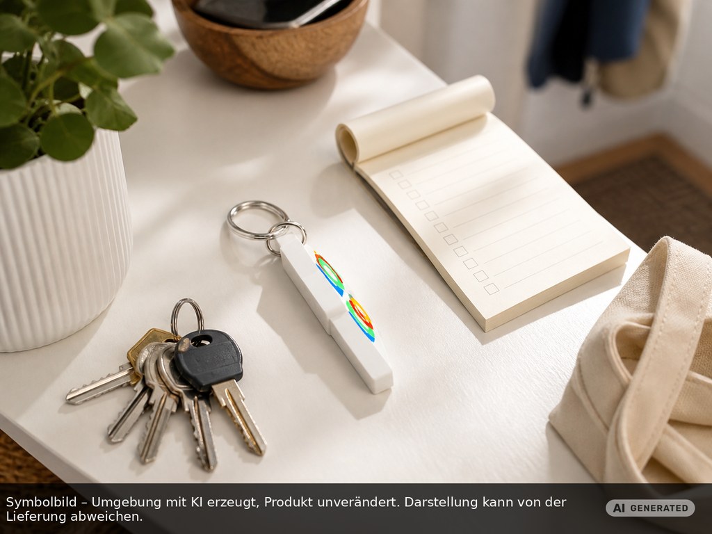 Chip holder with 1€ chip "house" printed as promotional items with logo