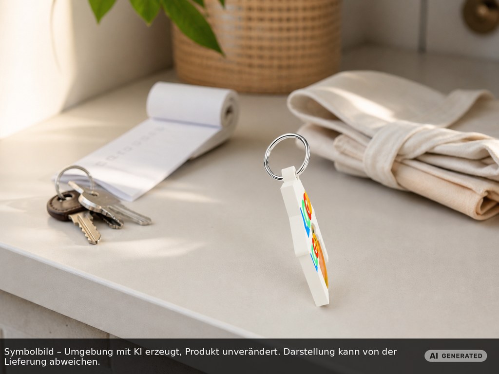 Chiphalter mit 1€-Chip "Haus" als Werbeartikel mit Logo bedrucken