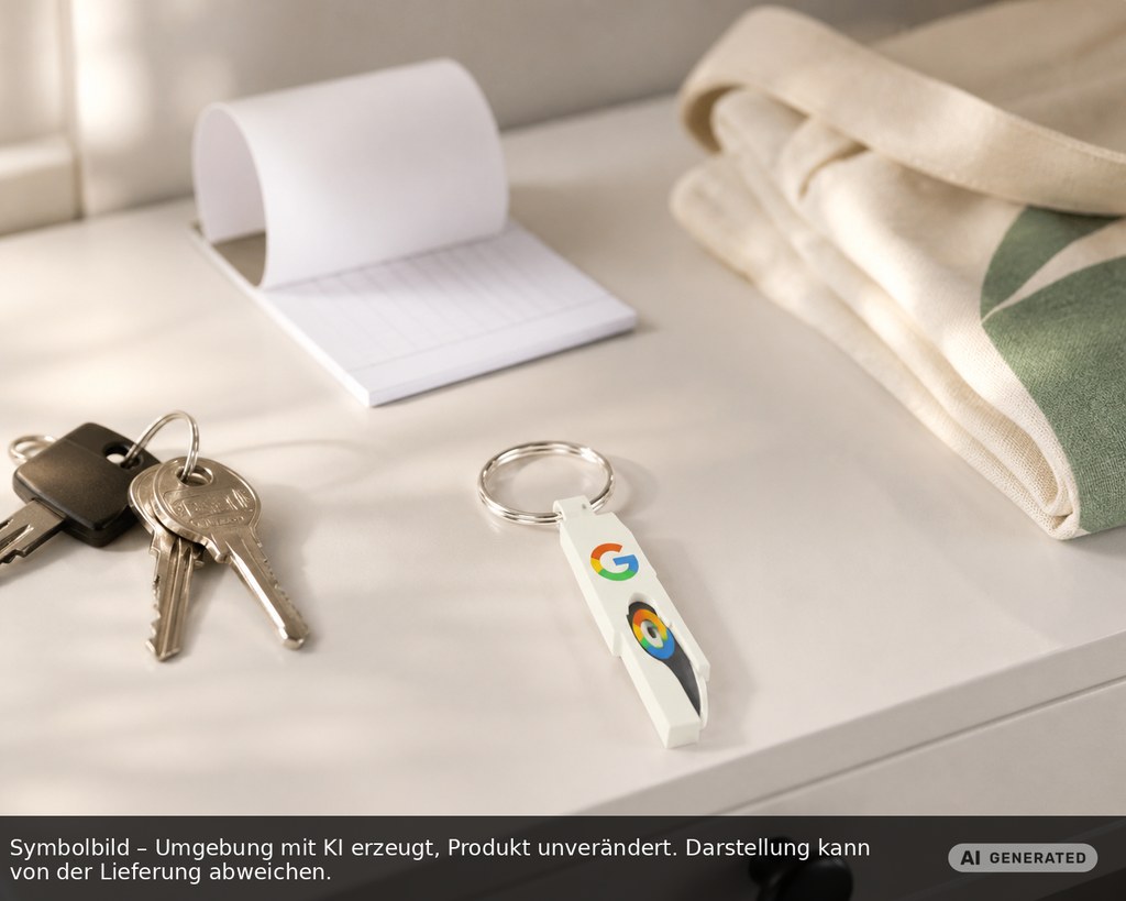 Chiphalter mit 1€-Chip "Haus" als Werbeartikel mit Logo bedrucken