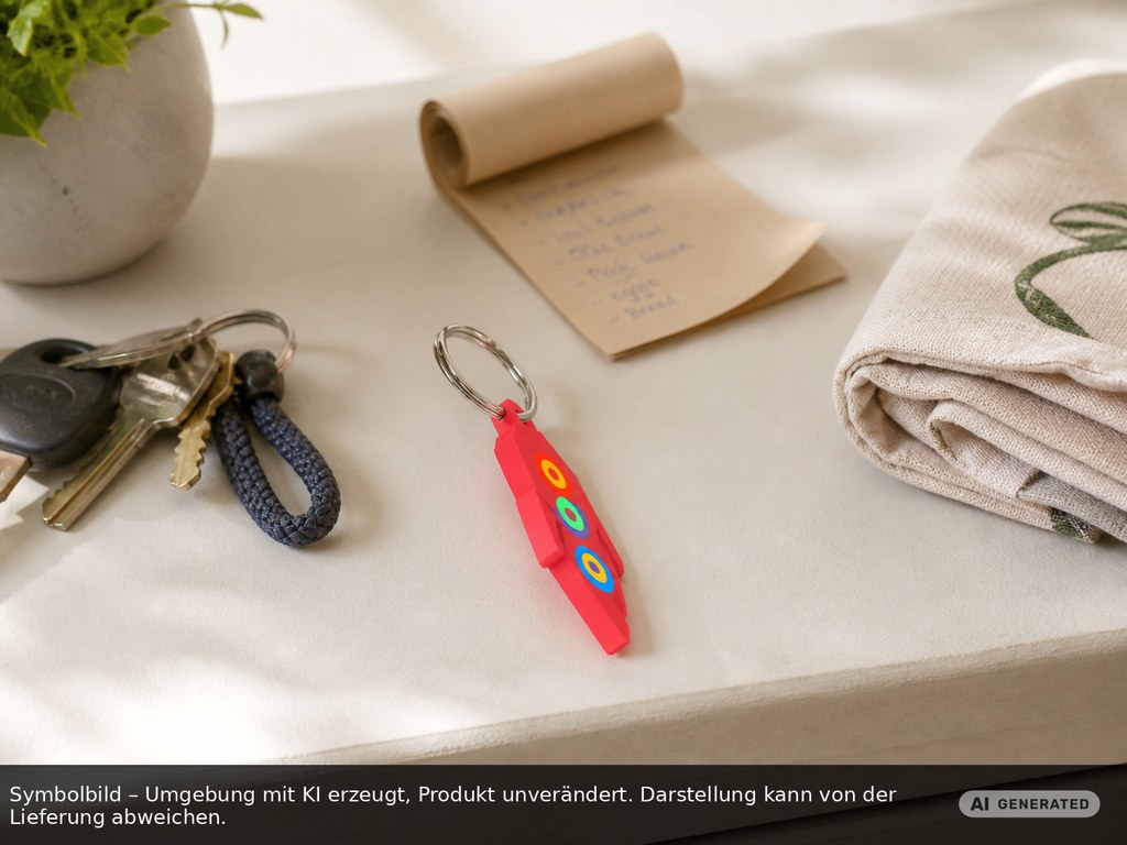 Chiphalter mit 1€-Chip "Haus" als Werbeartikel mit Logo bedrucken