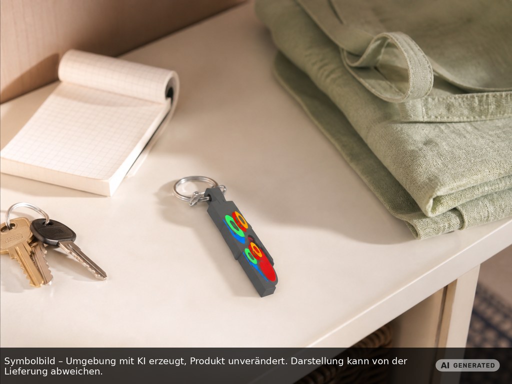 Chiphalter mit 1€-Chip "Haus" als Werbeartikel mit Logo bedrucken