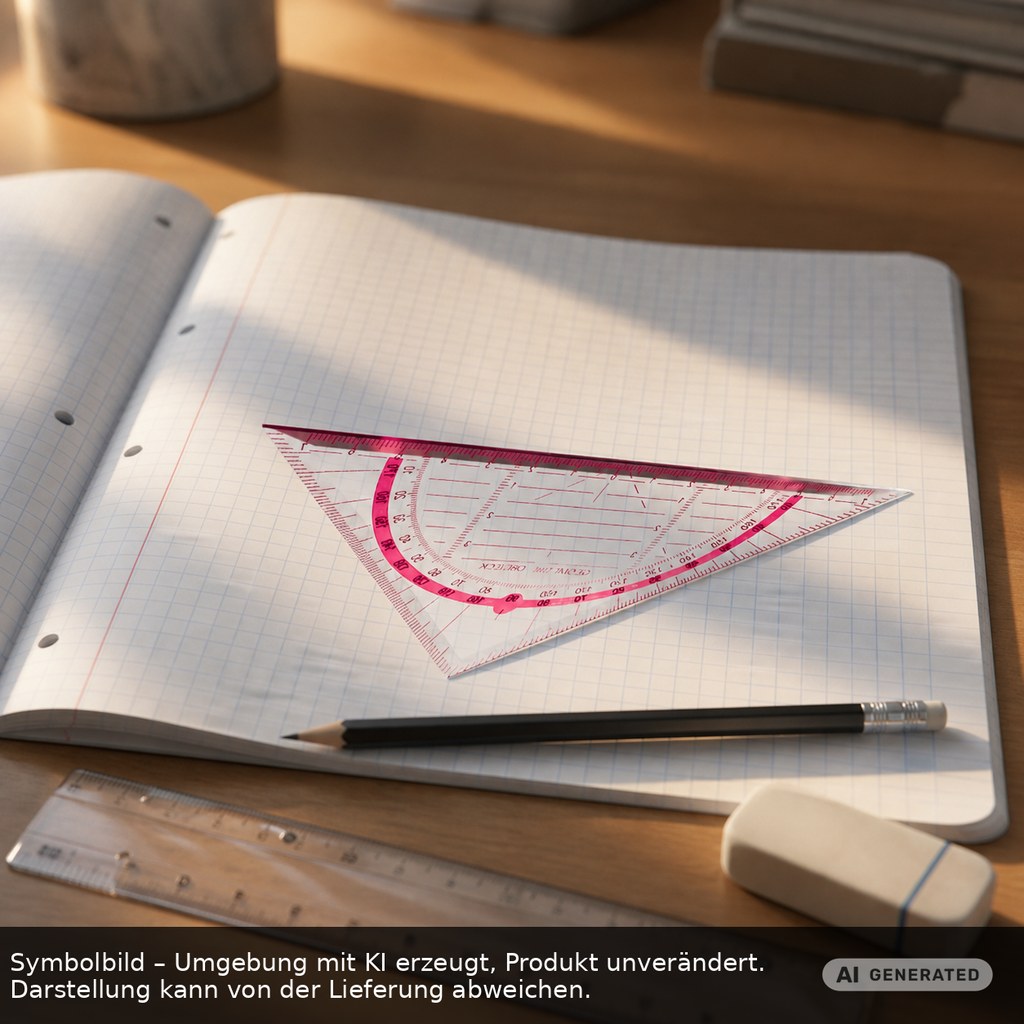 Geodreieck als Werbeartikel mit Logo bedrucken