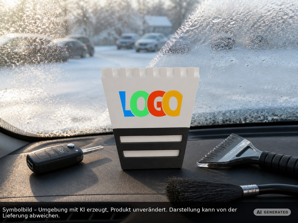 Ice scraper printed as promotional items with logo