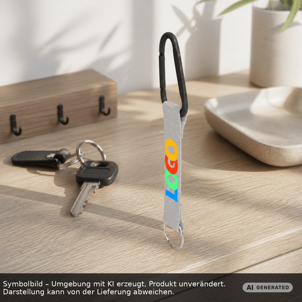 Short-Lanyard "Duo" printed as promotional items with logo