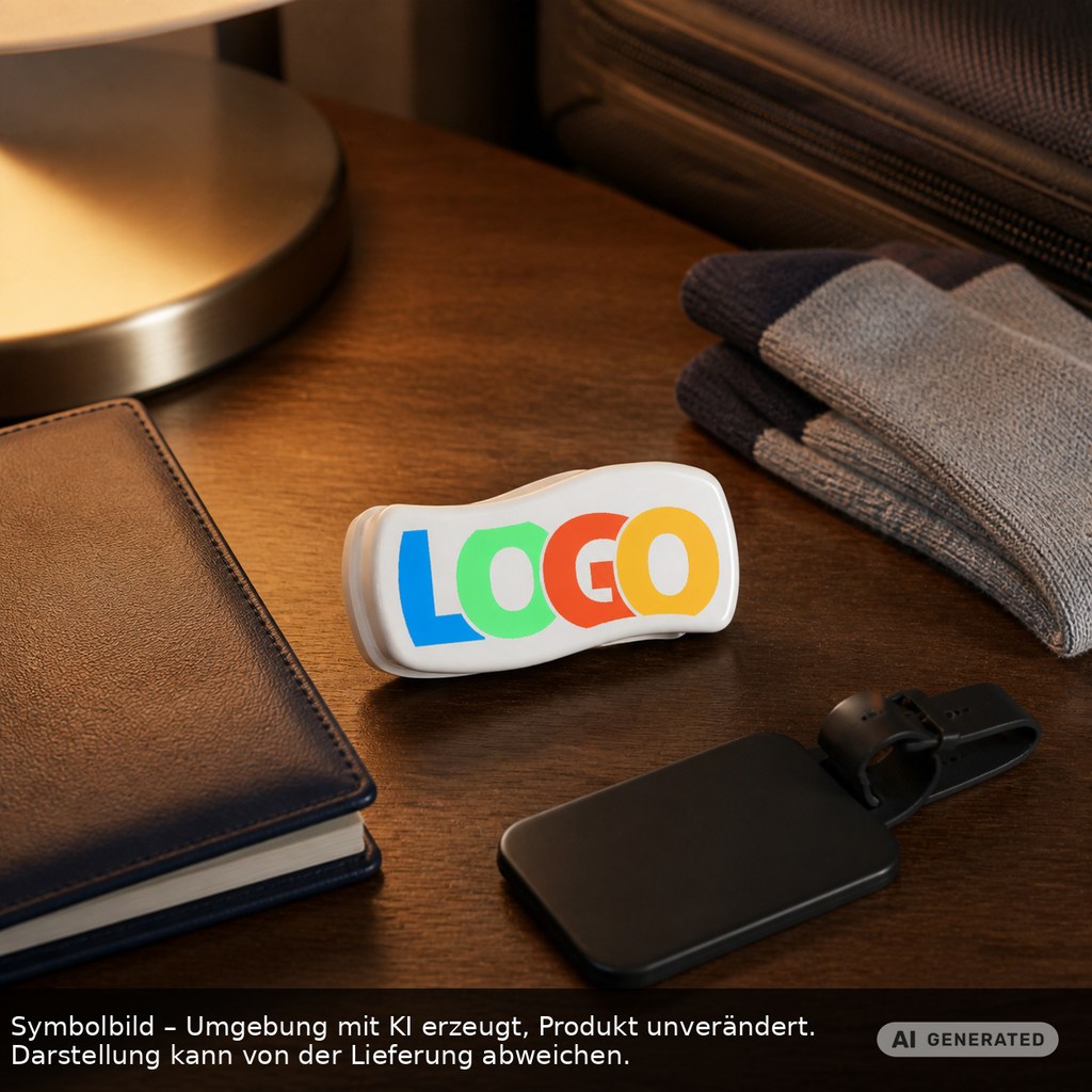 Travel shoe polish printed as promotional items with logo