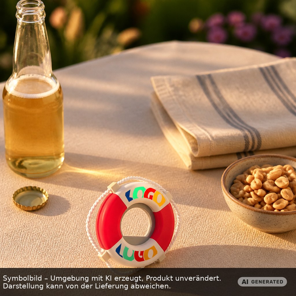 Bottle opener printed as promotional items with logo