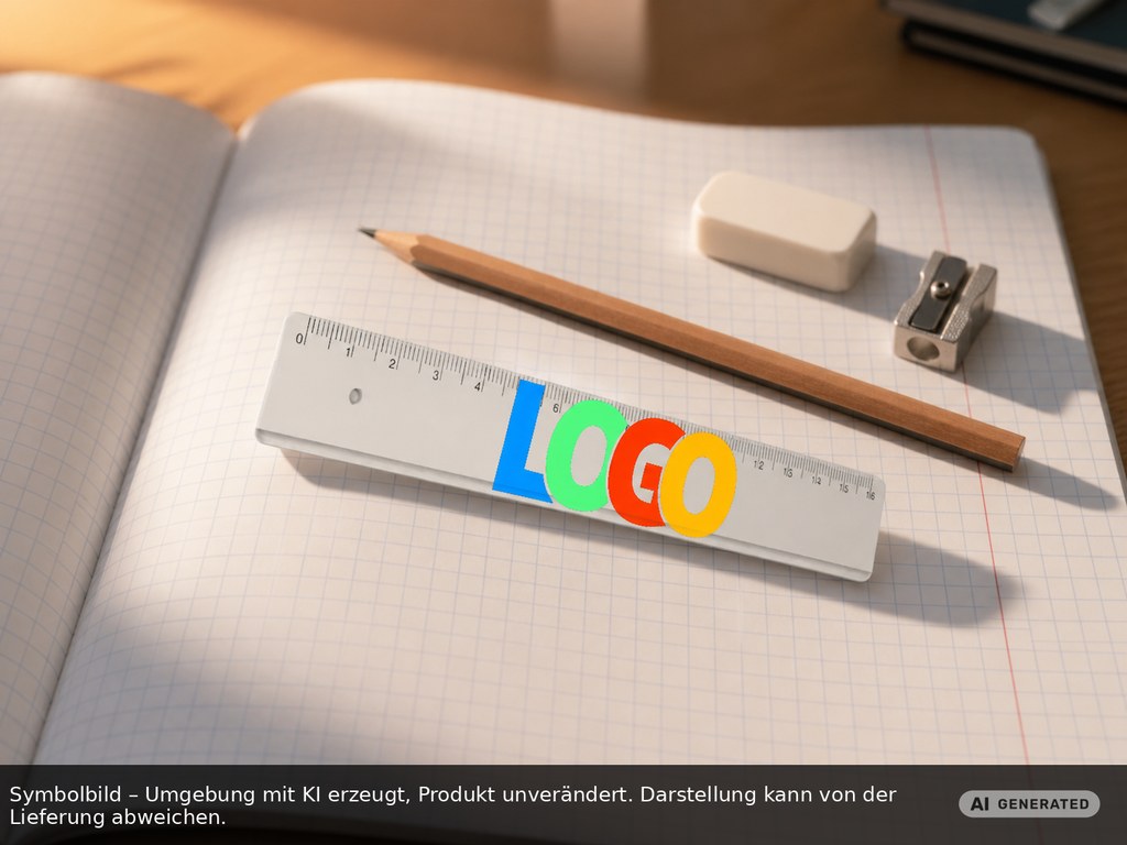 EXPRESS PRINT Ruler 16 cm printed as promotional items with logo