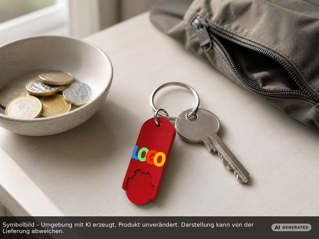 Chiphalter mit 1€-Chip "Alpha" - EXPRESSDRUCK als Werbeartikel mit Logo bedrucken