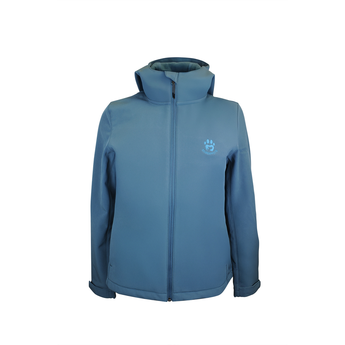 Women's Softshell Jacket Explore, Chaik Teal printed as promotional items with logo