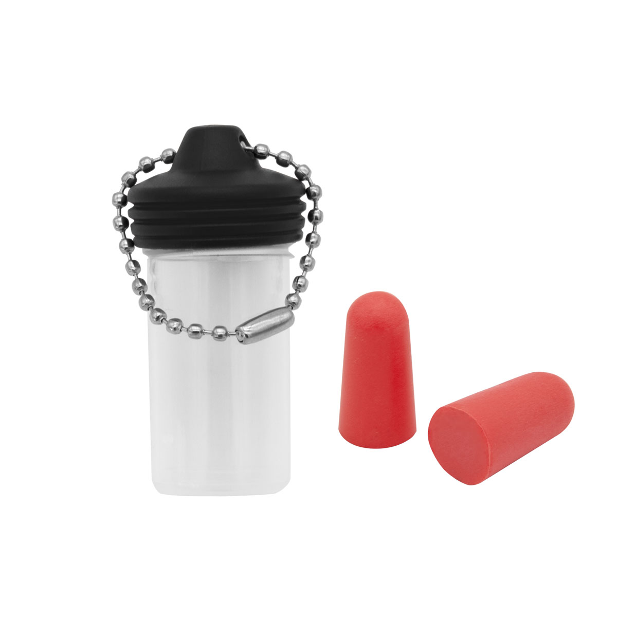 EasyPlug in transparent round box printed as promotional items with logo
