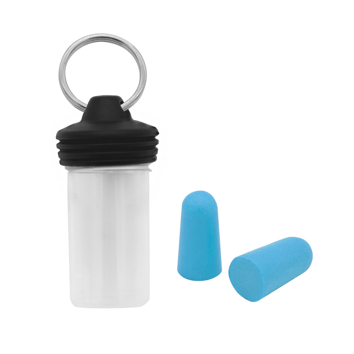 EasyPlug in scatola rotonda trasparente stampato come articoli promozionali con logo