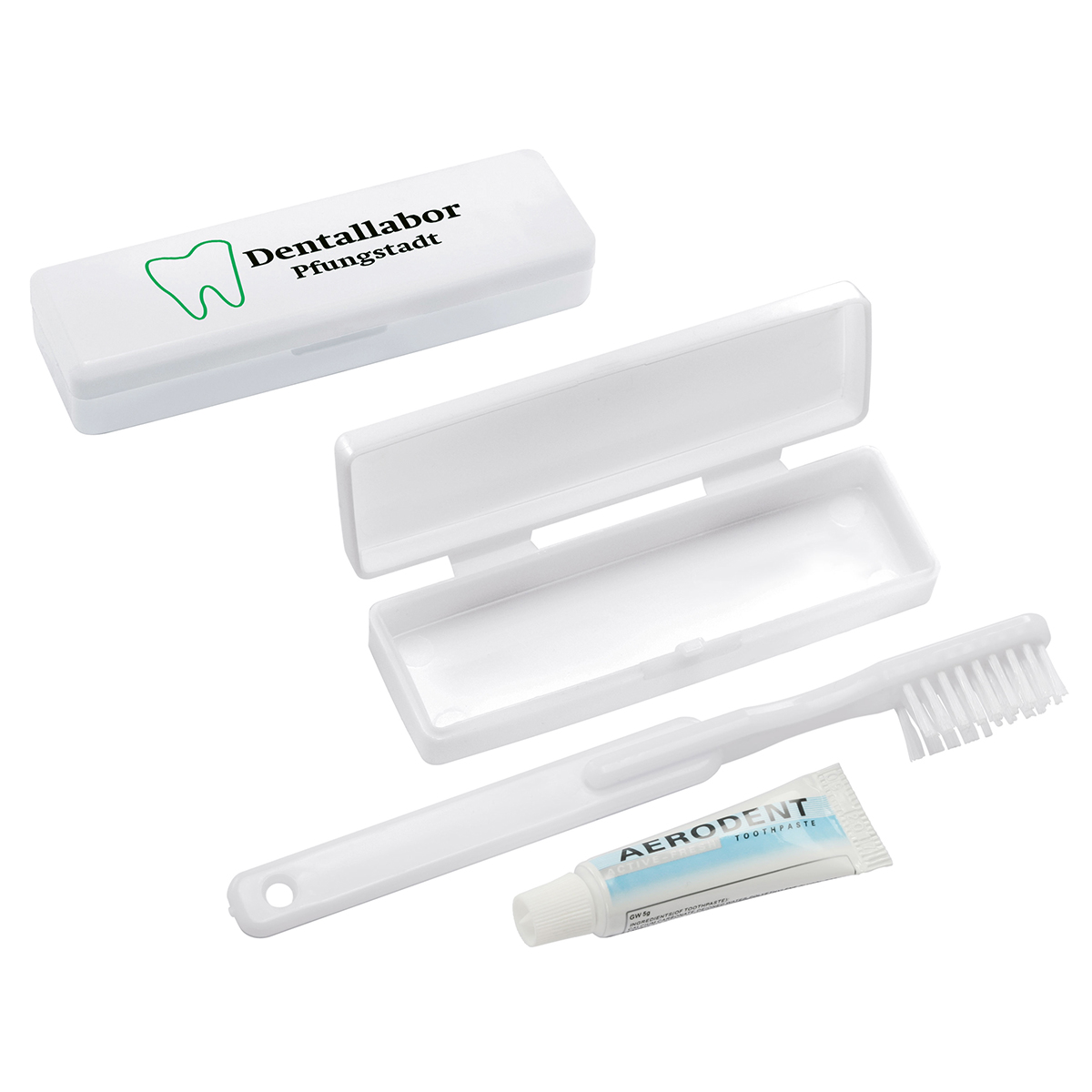 Travelling toothbrush set