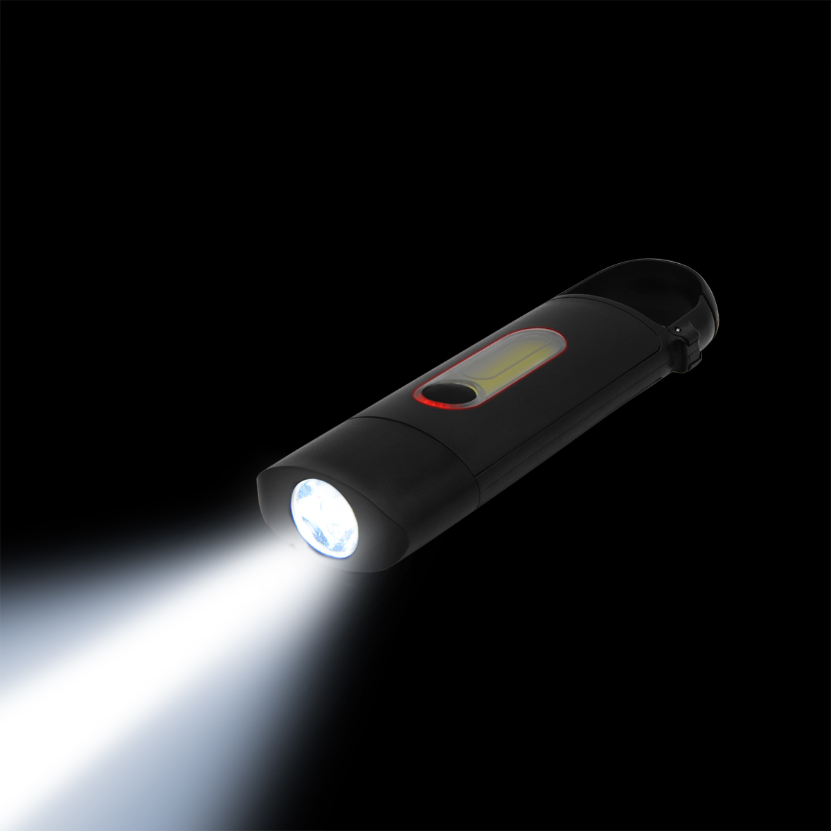 Taschenlampe "COB" mit Karabiner